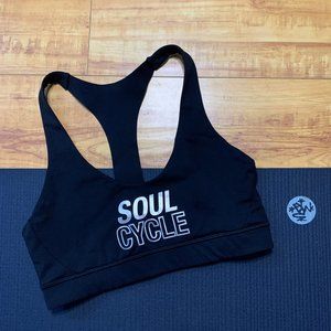 Black Lululemon SoulCycle Racerback Sports Bra